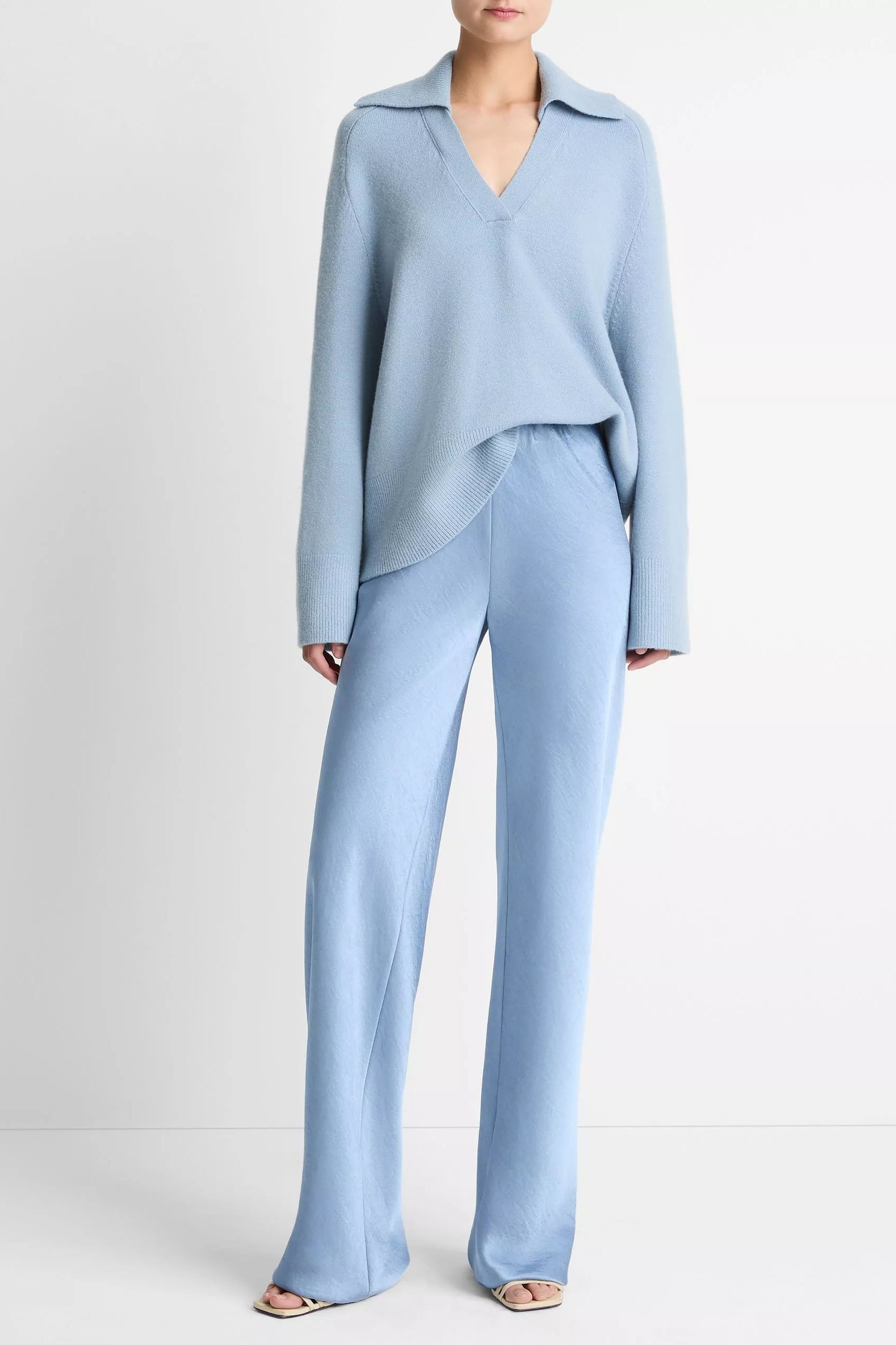 Vince Fluid Satin Bias Pant