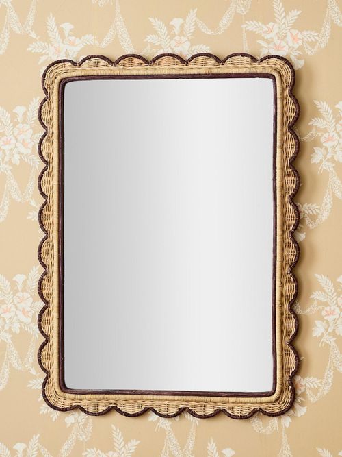 Kiki Rattan Scallop Mirror