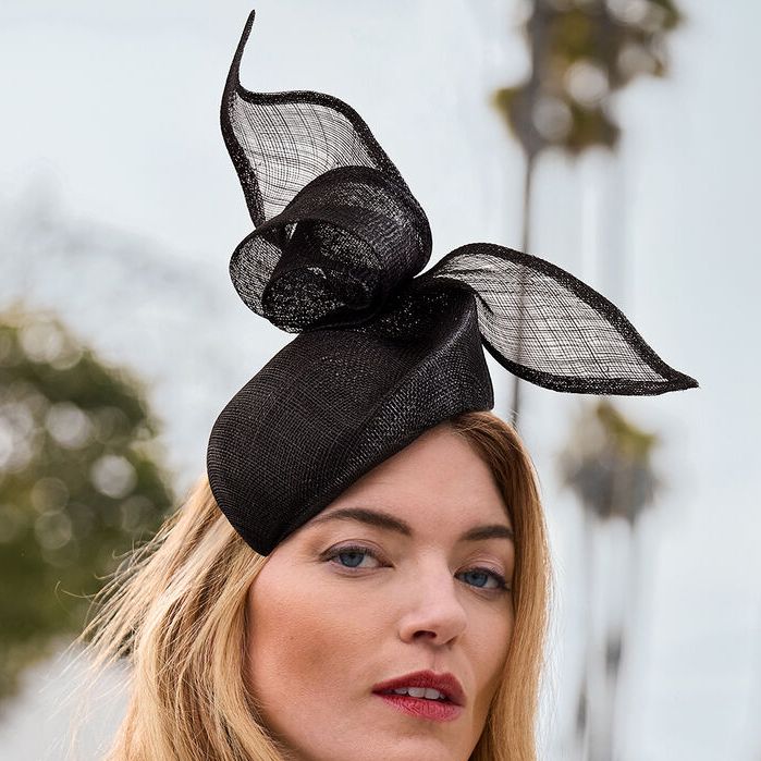 Swirl Trim Pillbox Fascinator