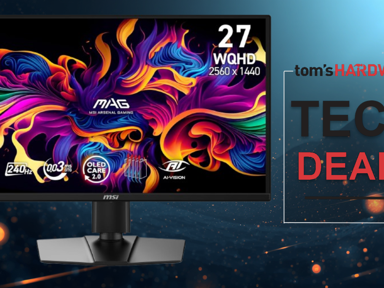 Save a huge $100 on this vivid 27-inch MSI OLED monitor with fast
