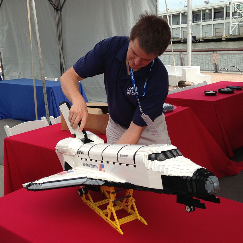 LEGO Brick Space Shuttle Enterprise Lands at NYC Museum | Space