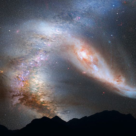 Milky Way Headed for Huge Galactic Crash in 4 Billion Years