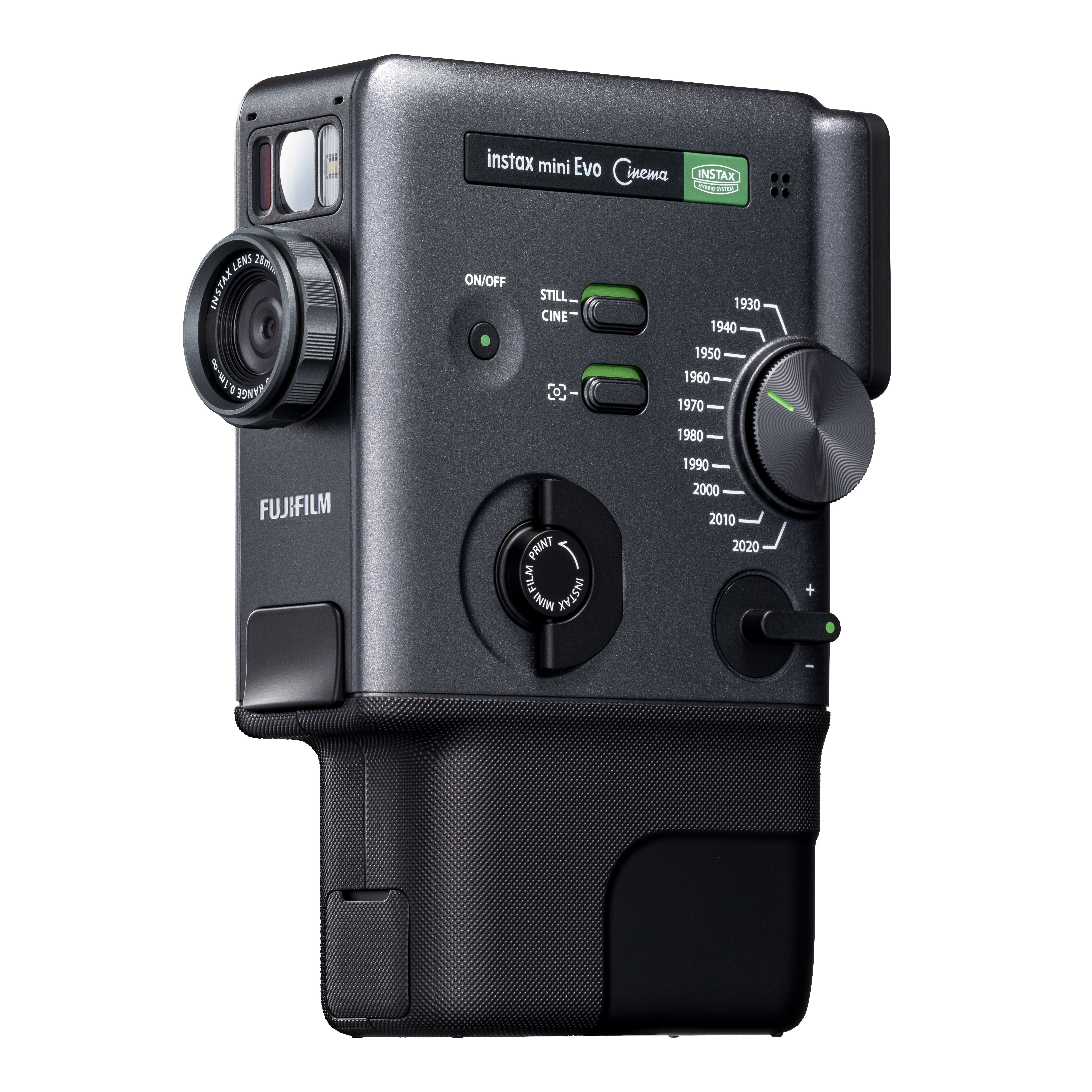 The Fujifilm Instax Mini Evo Cinema is a Super-8-inspired instant film camera that shoots both video and photos