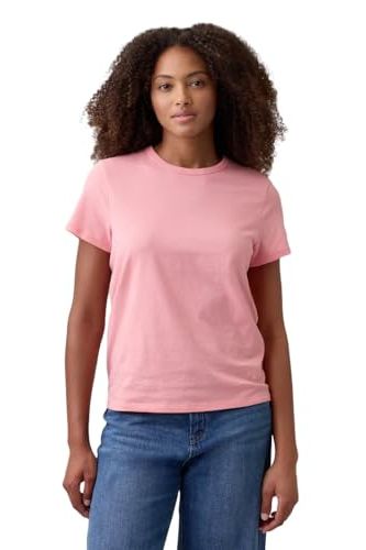 Gap Womens Favorite Crewneck Tee T-Shirt Bright Guava S