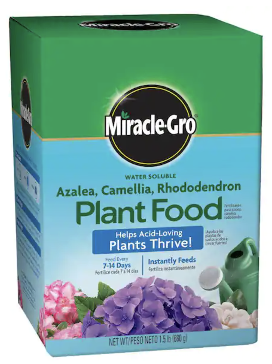 A box of azalea fertilizer