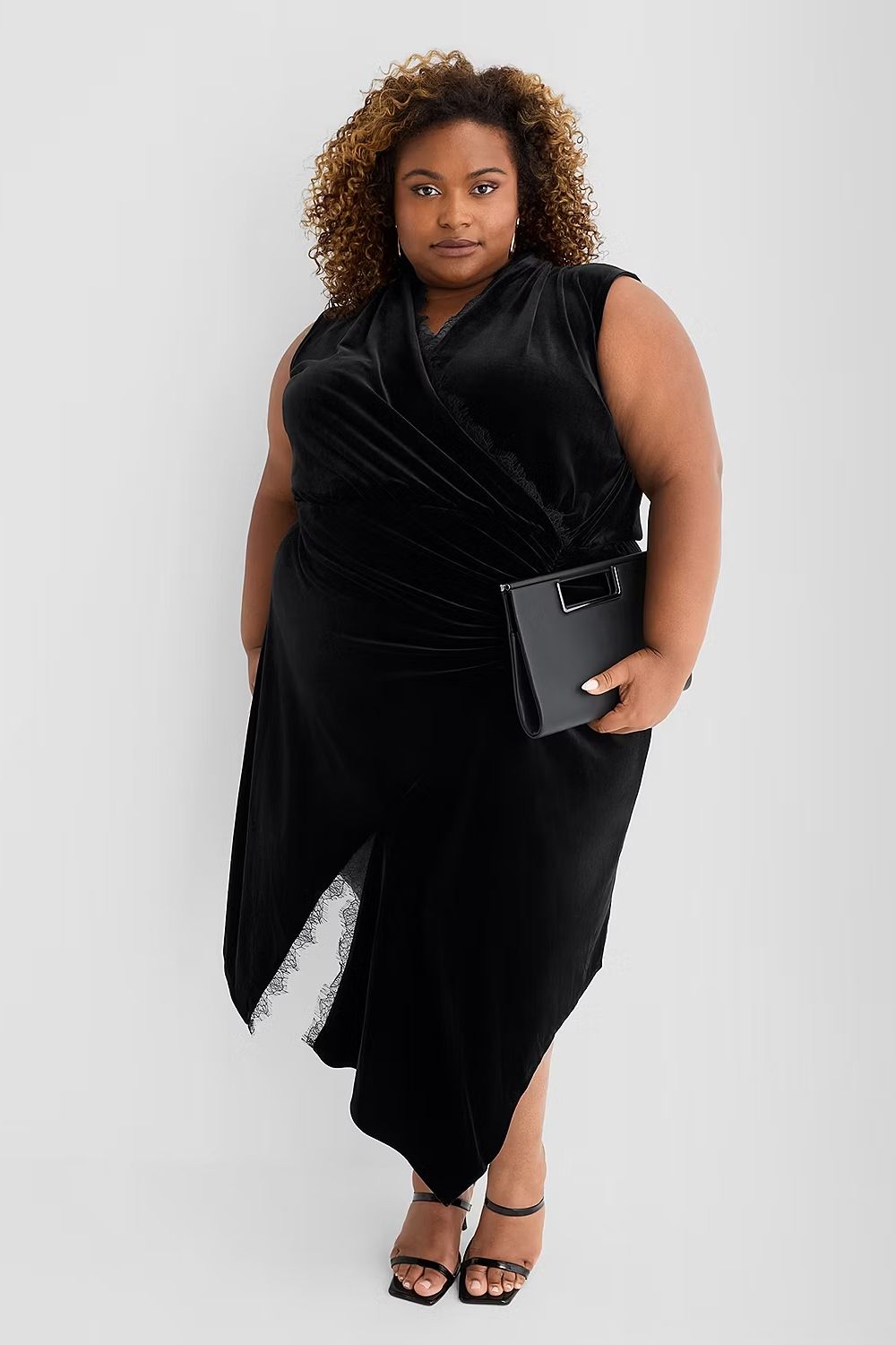 Ashley graham lace velvet dress