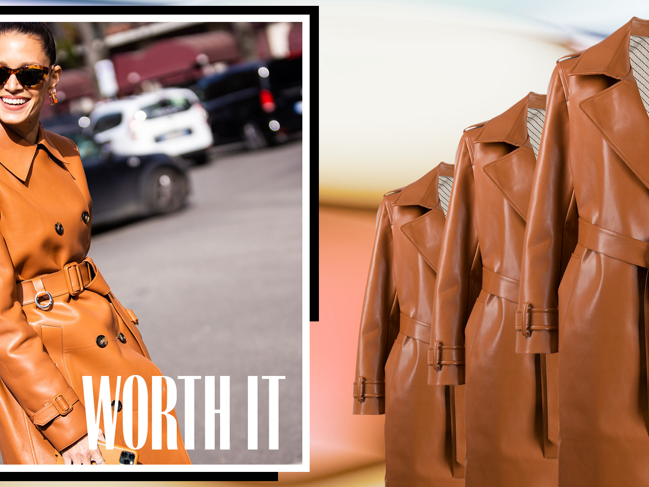 希少✨ エレンディーク ECO HAIR LEATHER TRIMMING CT Scarlet Long Leather Trench Coat – MOONMAINS EGY