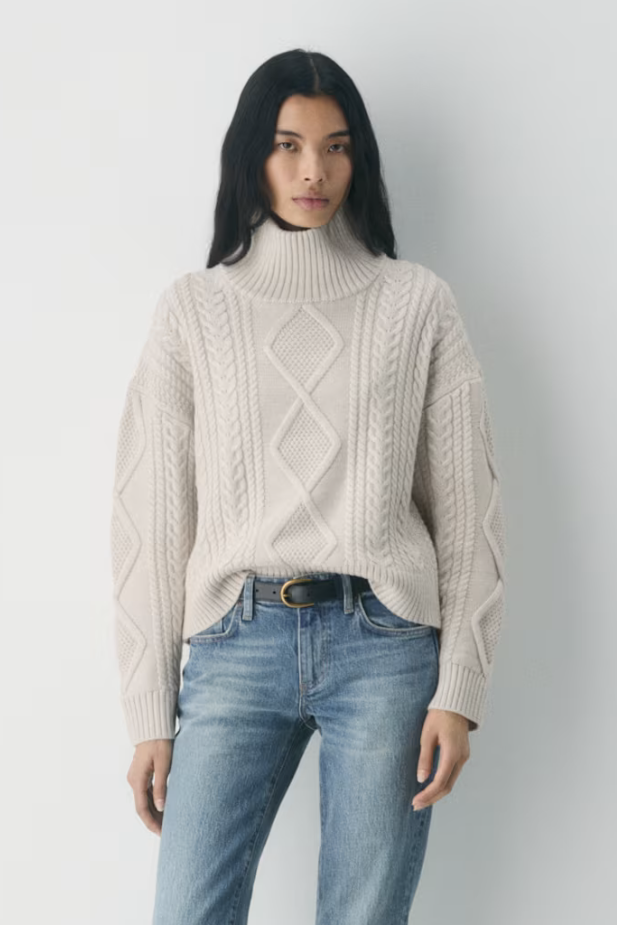 Aritzia, Heritage Knit Merino Wool Hi-Hip Turtleneck