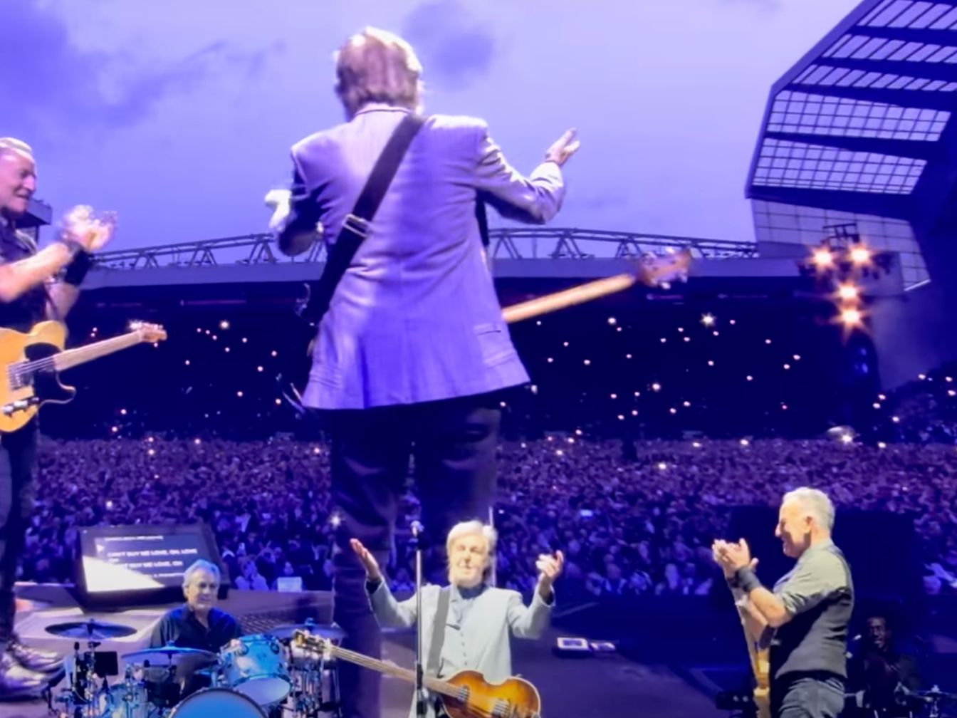 Thank you, Scousers”: McCartney joins Springsteen to play Can't Buy Me Love  at Liverpool's Anfield Stadium | MusicRadar