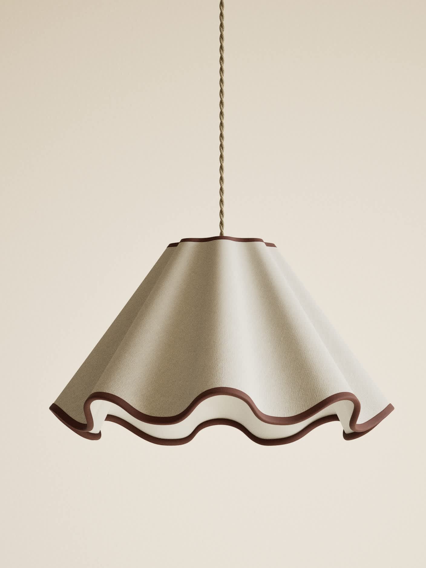 Fabric Wave Scallop Shade