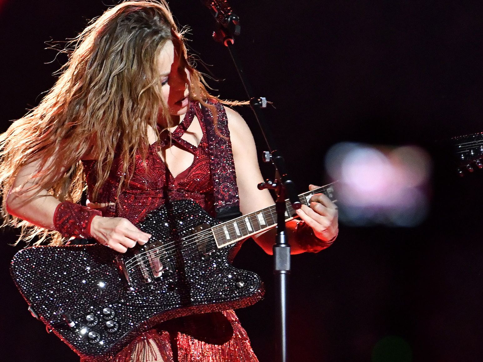 Shakira's Swarovski crystal-encrusted, Super Bowl LIV halftime