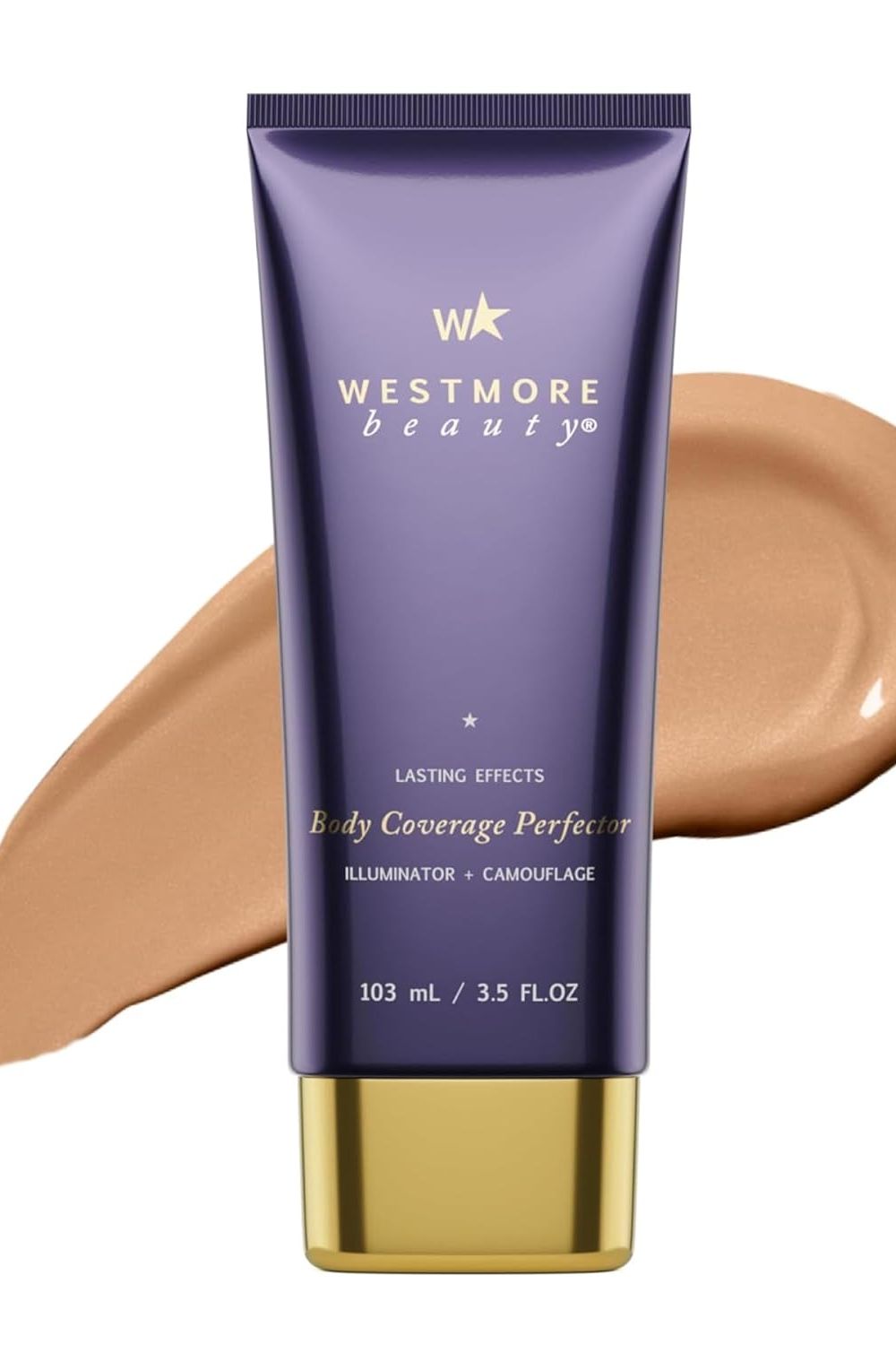 Westmore Beauty Body Coverage Perfector &amp;ndash; Waterproof Leg &amp;amp; Body Makeup/bronzer for Women - Best Tattoo Cover Up Makeup &amp;amp; Tattoo Concealer - 3.5 Oz Natural Radiance