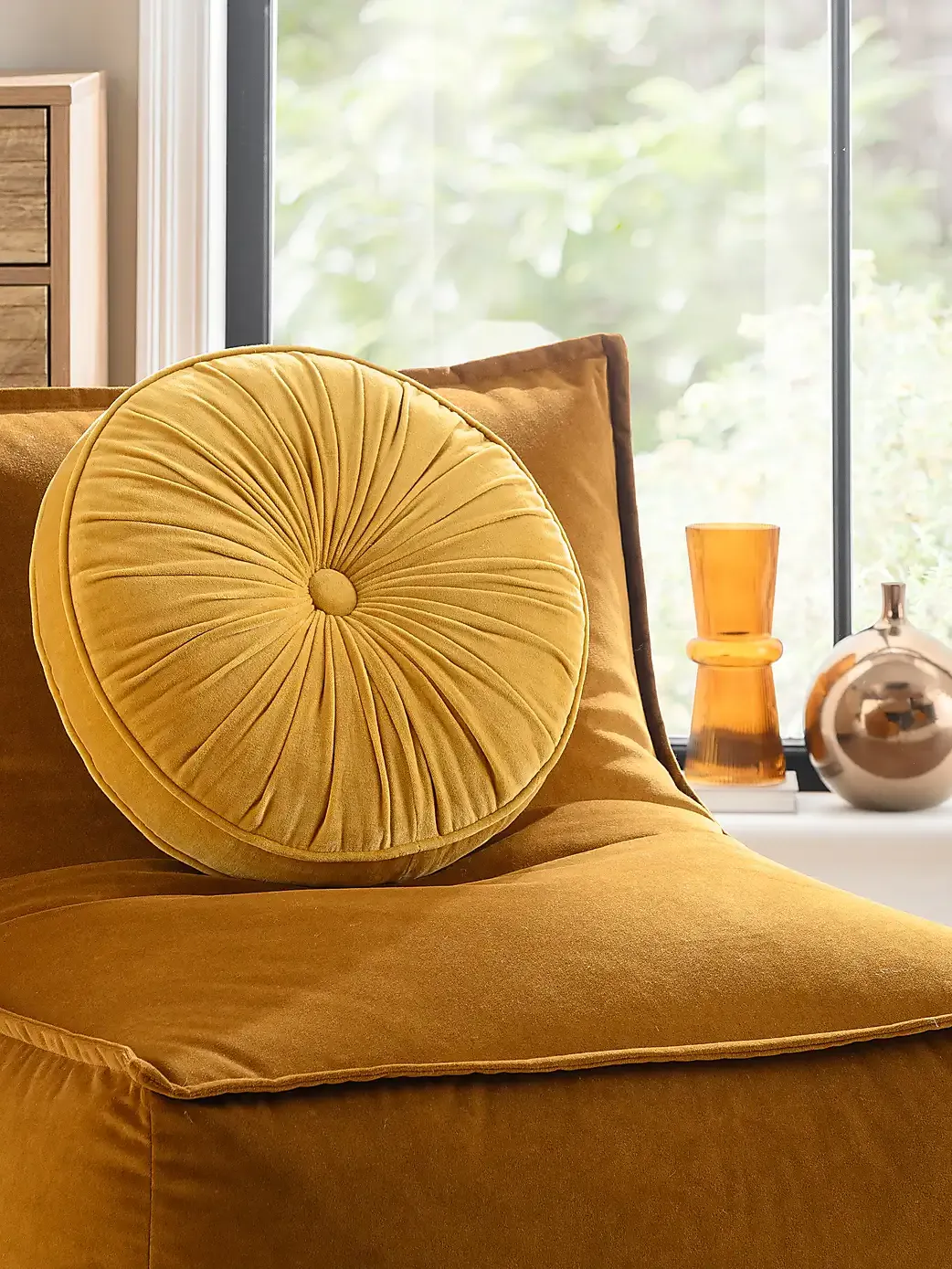 Dunelm, Clara Round Cushion