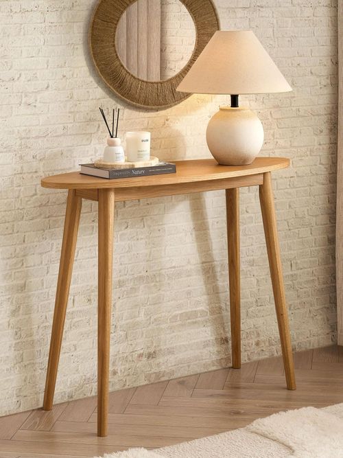 Heidi Oak Console Table - Light Wood