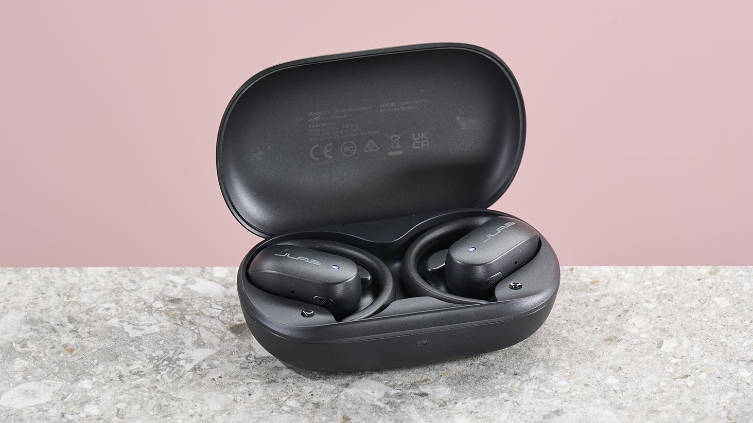 Bluetooth Multipoint IP55 Ip55 Resistente Sudore JLab JBuds Open Sport Auricolari Open Ear - 26h Autonomia, IP55, Per Sport E Corsa Cuffie Sportive Bluetooth Jlab Open Sport Earbuds - 9