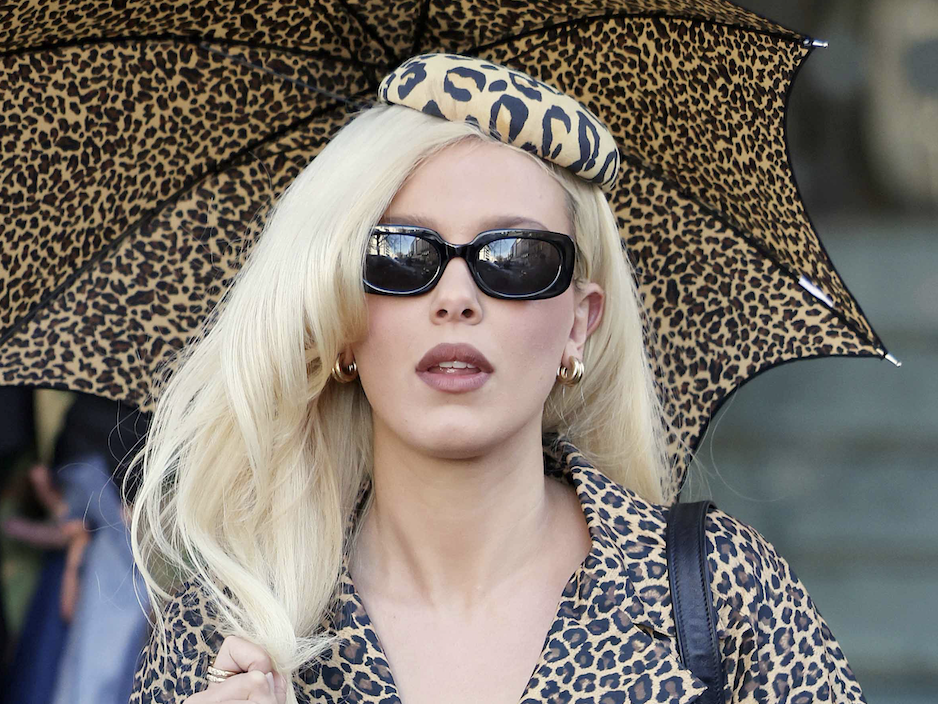 millie bobby brown cheetah dress Unapologetically Doubles Down on the Leopard Print Trend Its My Birthday JJ's House Women's Wedding Color:Plum Noir