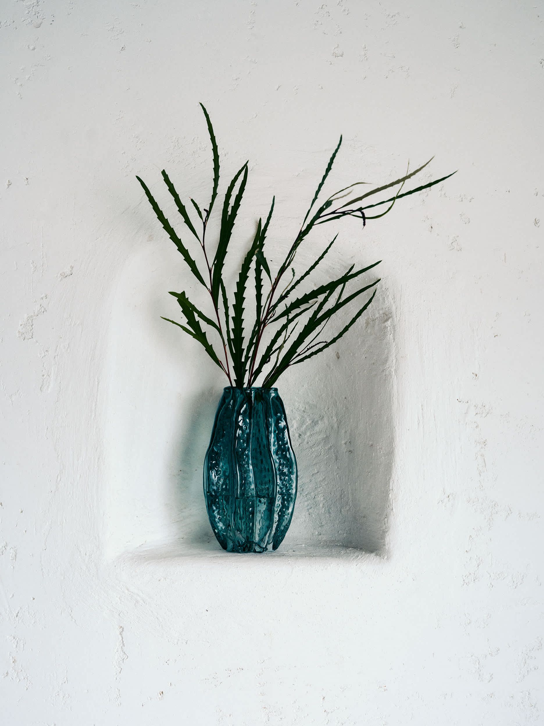 Bright Colour Glass Vase