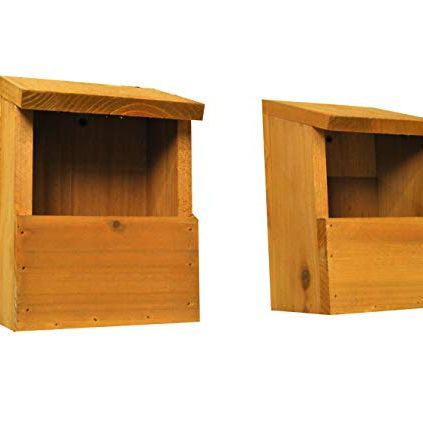Selections Wooden Robin Bird Nest Box House (pack of 2)