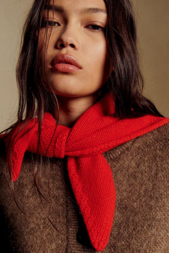 Eli Scarf - Red - Yak - S&amp;eacute;zane