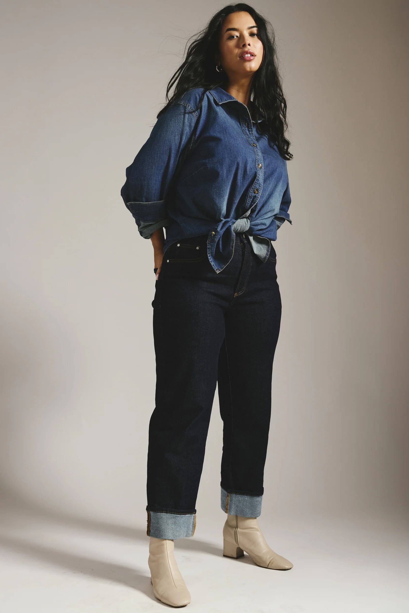 Universal Standard cuffed jeans