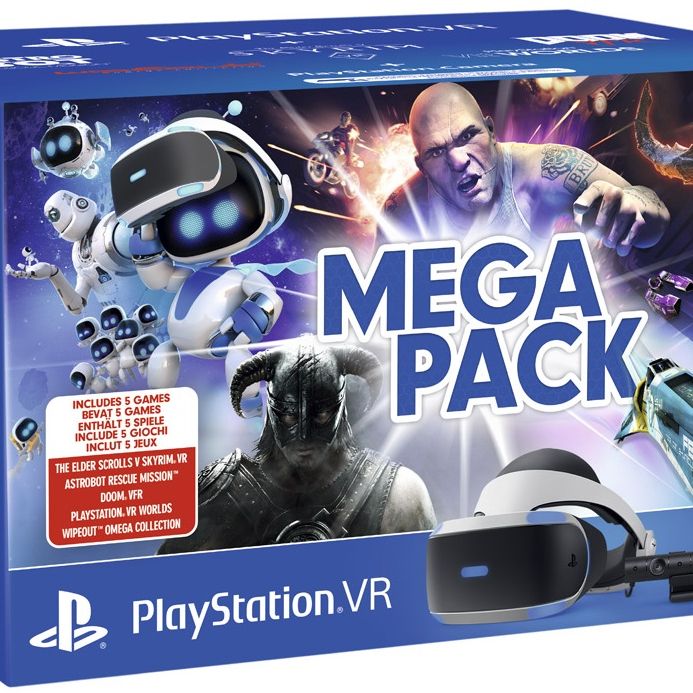 Nintendo Switch PlayStationVR MEGA PACK The new PSVR Mega Pack comes with 5 games including Skyrim VR and