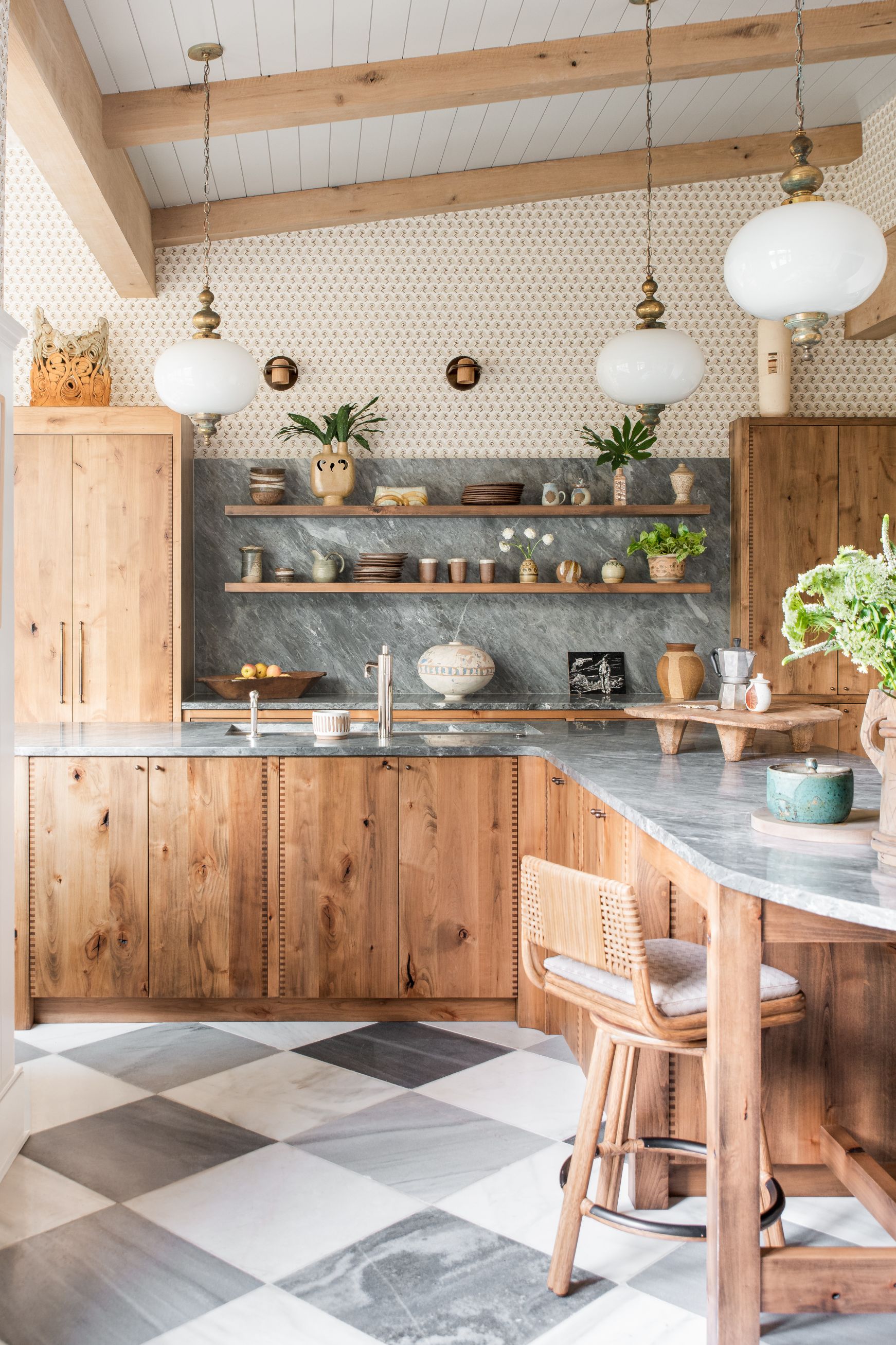 Wooden kitchen by Cortney Bishop