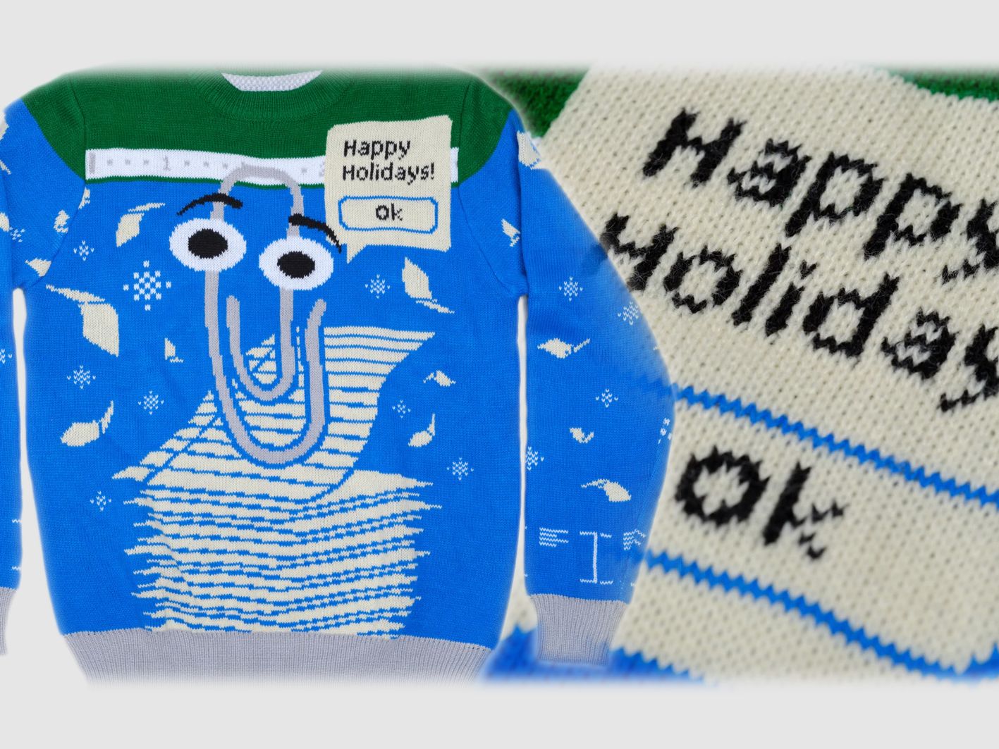 Clippy wishes you Happy Holidays on this years' Windows Ugly