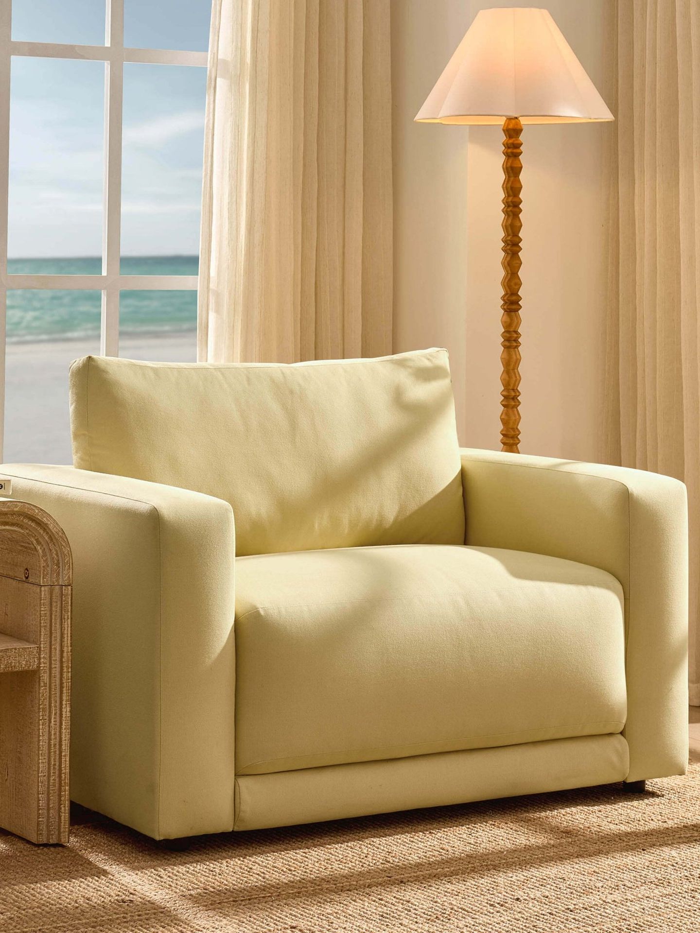 Chicago Loveseat - Butter Yellow
