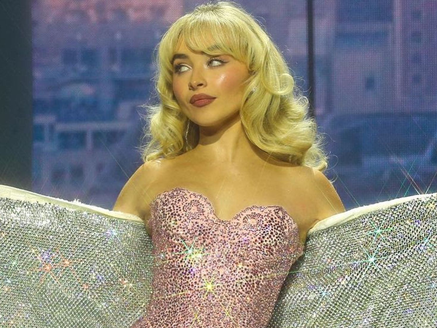 Victoria’s Secret (arlaine様) Sabrina Carpenter's Custom Victoria's Secret Lingerie Shimmers