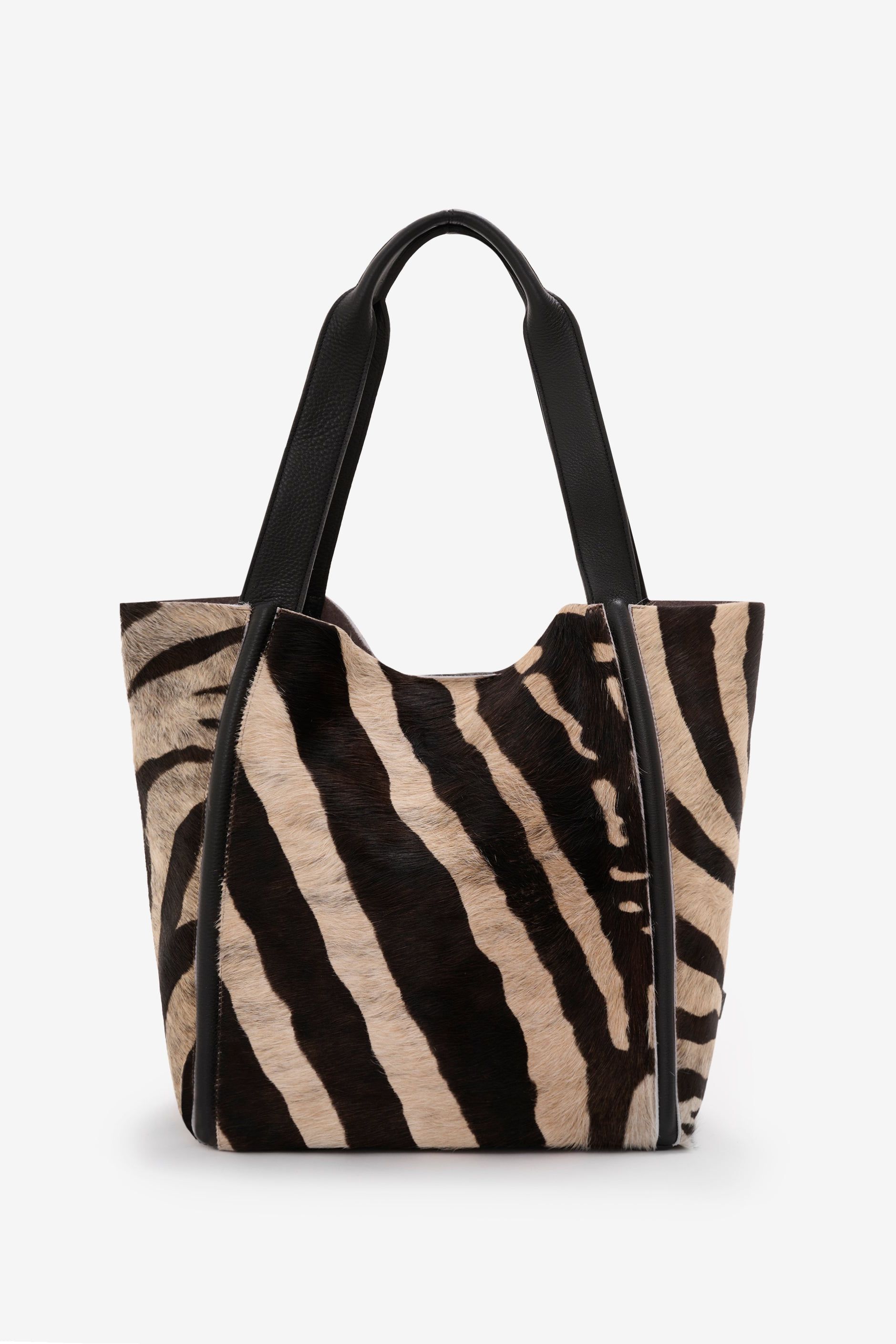Tala Large Leather Tote Bag - Zebra - Zebra