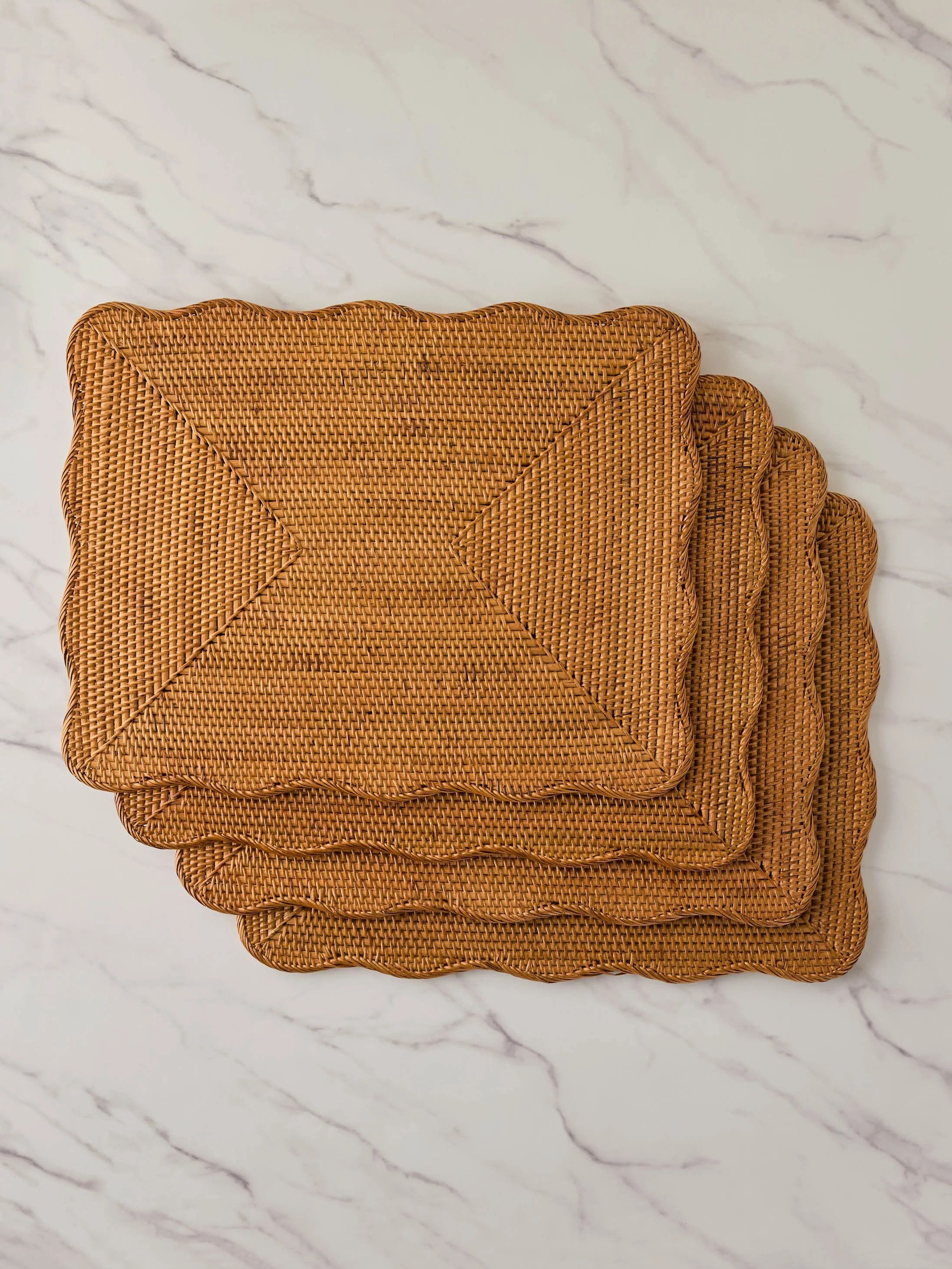 Tyna Rattan Placemats, Set of 4