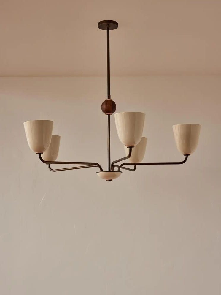 Mid-Century Modern Sputnik Chandelier: Italian Stilnovo Brass Light Fixture
