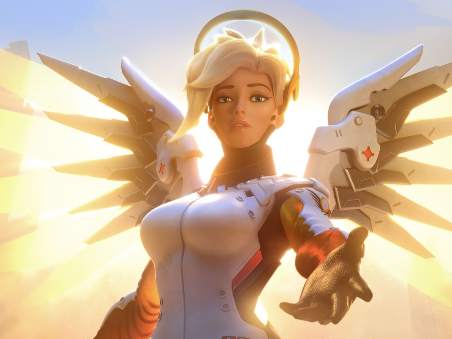 Playing Mercy Overwatch Mercy Game Girl
