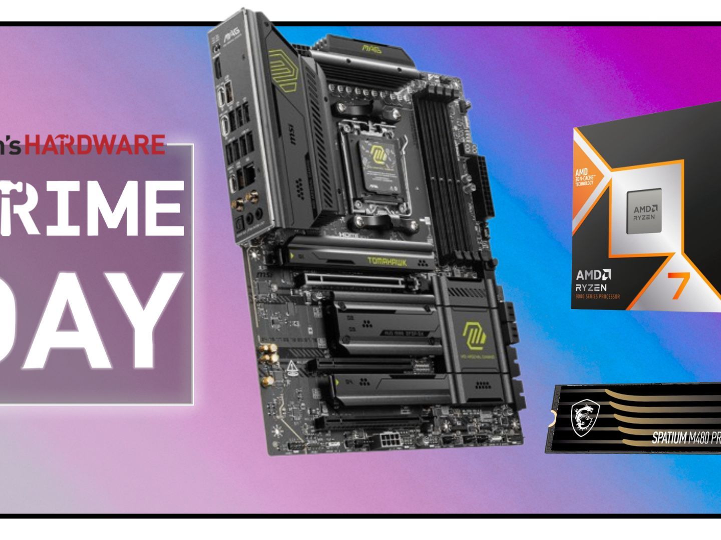 AMD Ryzen 7 9700X MSI X870 Tomahawk セット MSI gaming bundle lets you snag AMD's Ryzen 7 9800X3D for $400