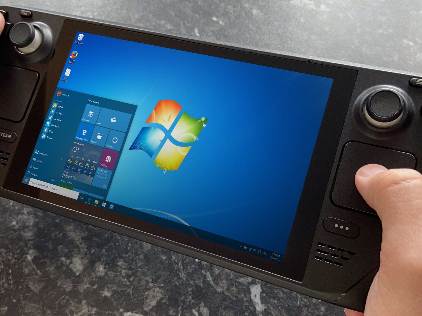This tinkerer has Windows 7 running natively on a Steam Deck
