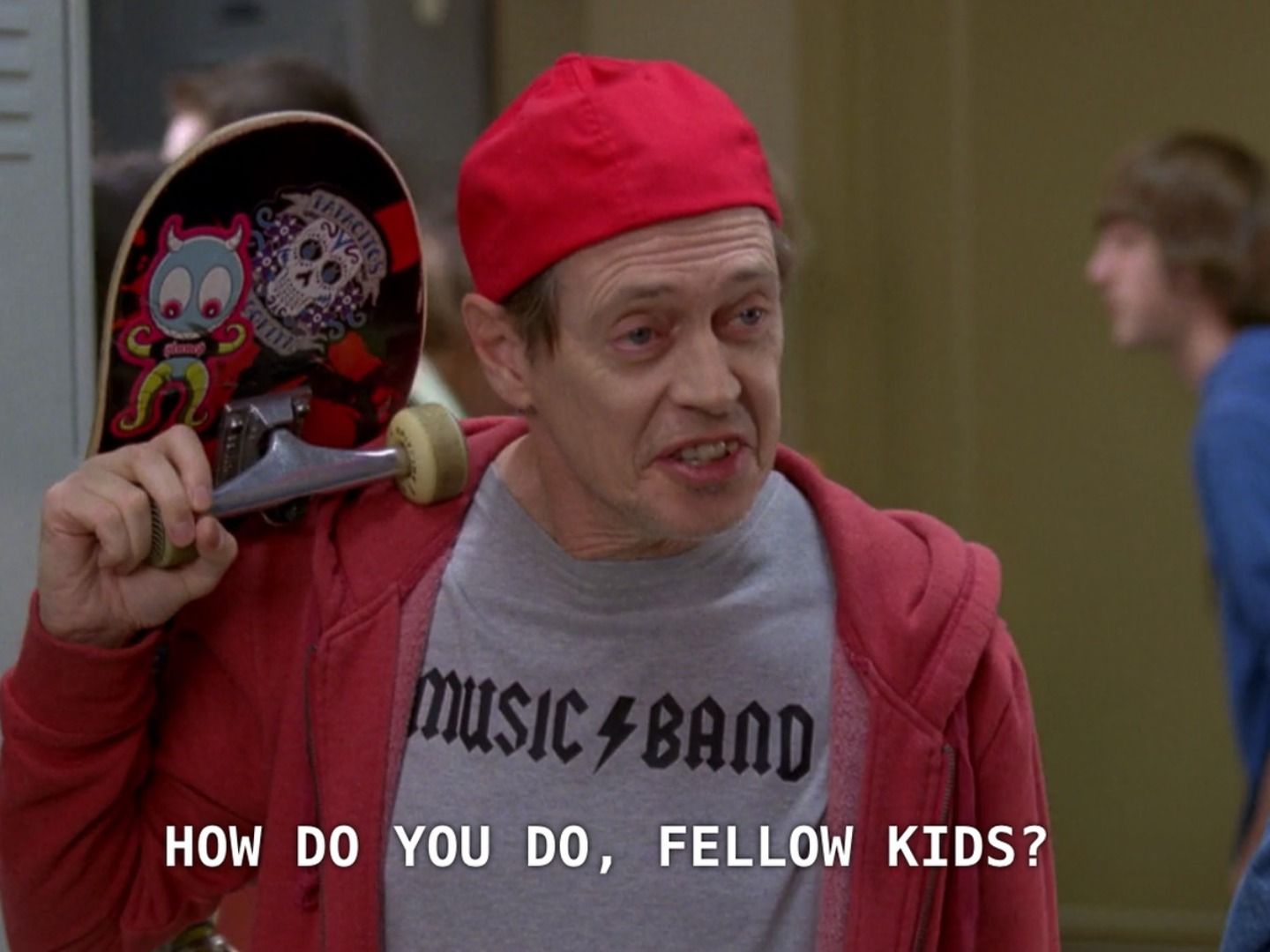 Steve Buscemi wins Halloween recreating 'How do you do, Fellow Kids?' meme  | GamesRadar+, image size:1440x1080