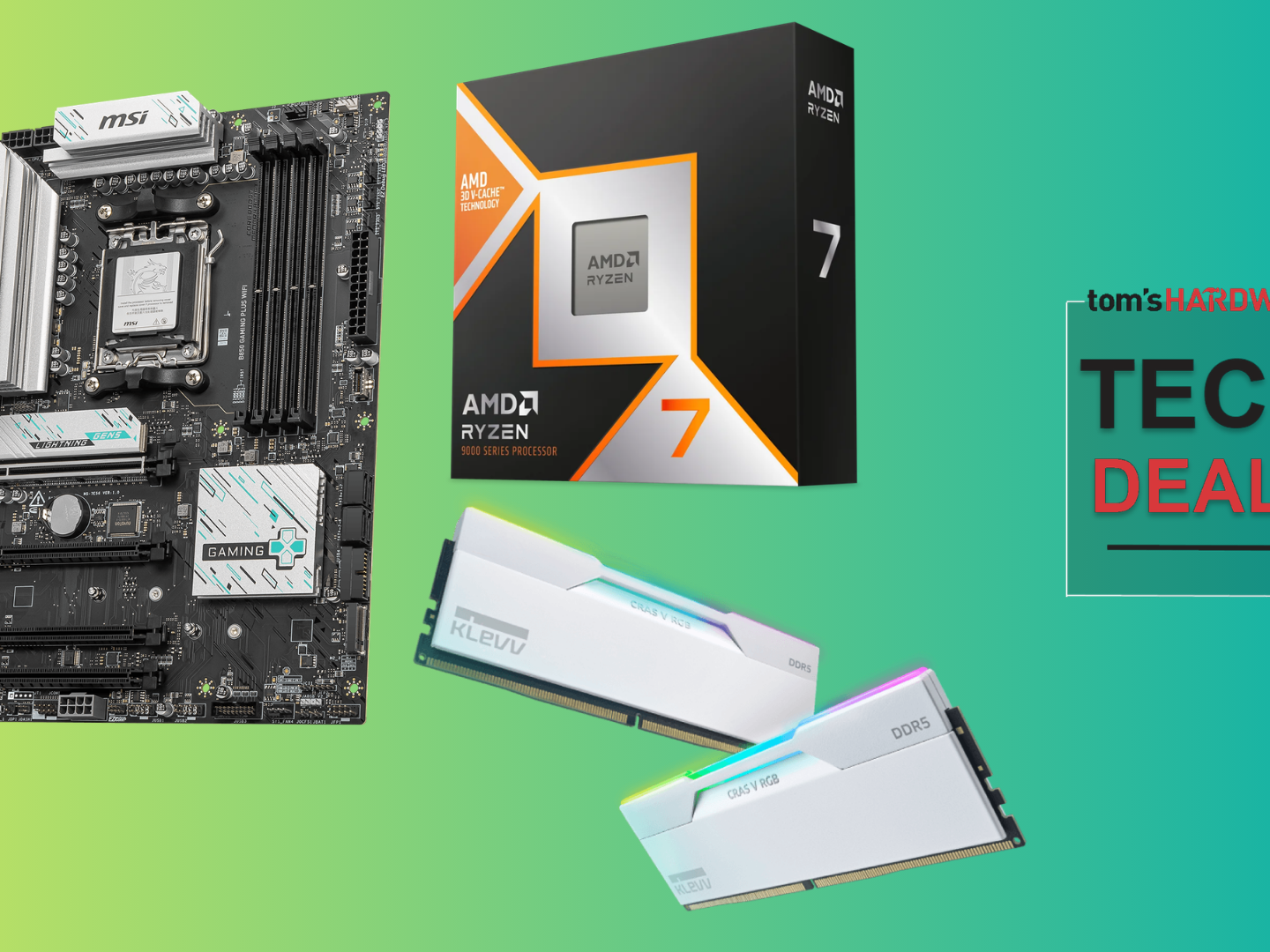 Get AMD's flagship Ryzen 7 9800X3D with 32GB of DDR5 memory and an