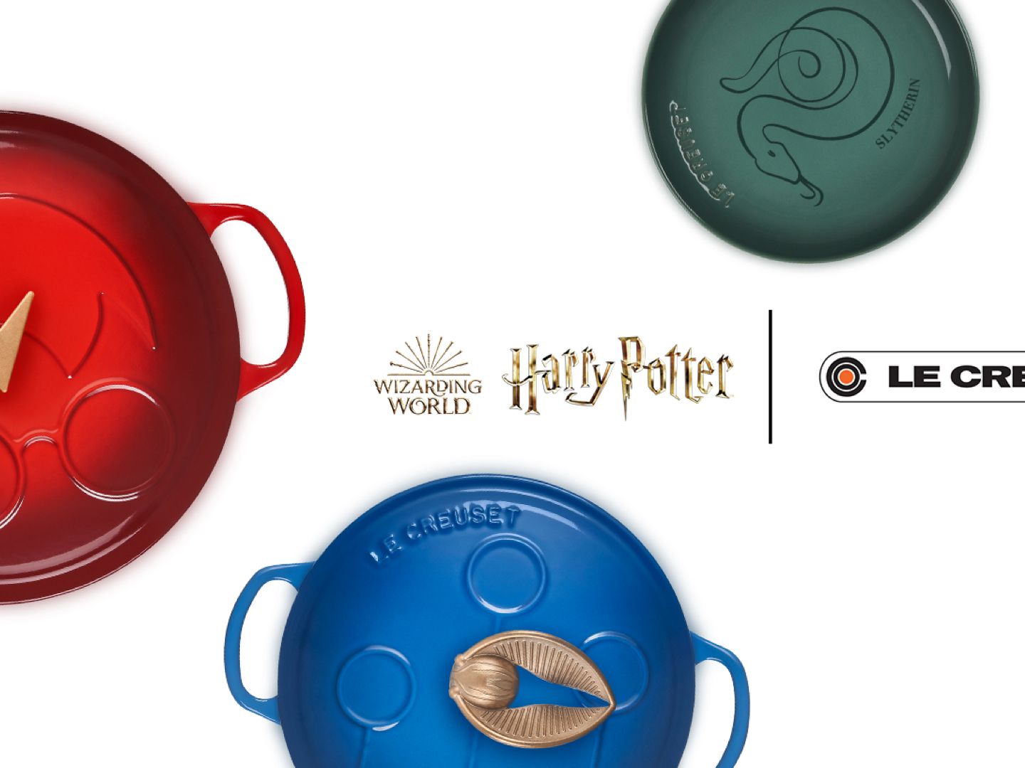 Le Creuset x Harry Potter features Quidditch casserole and Deathly
