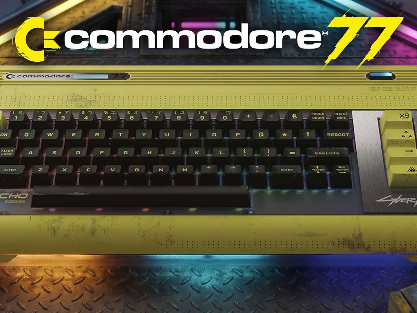 Commodore unveils striking Cyberpunk 2077 version of its C64U made