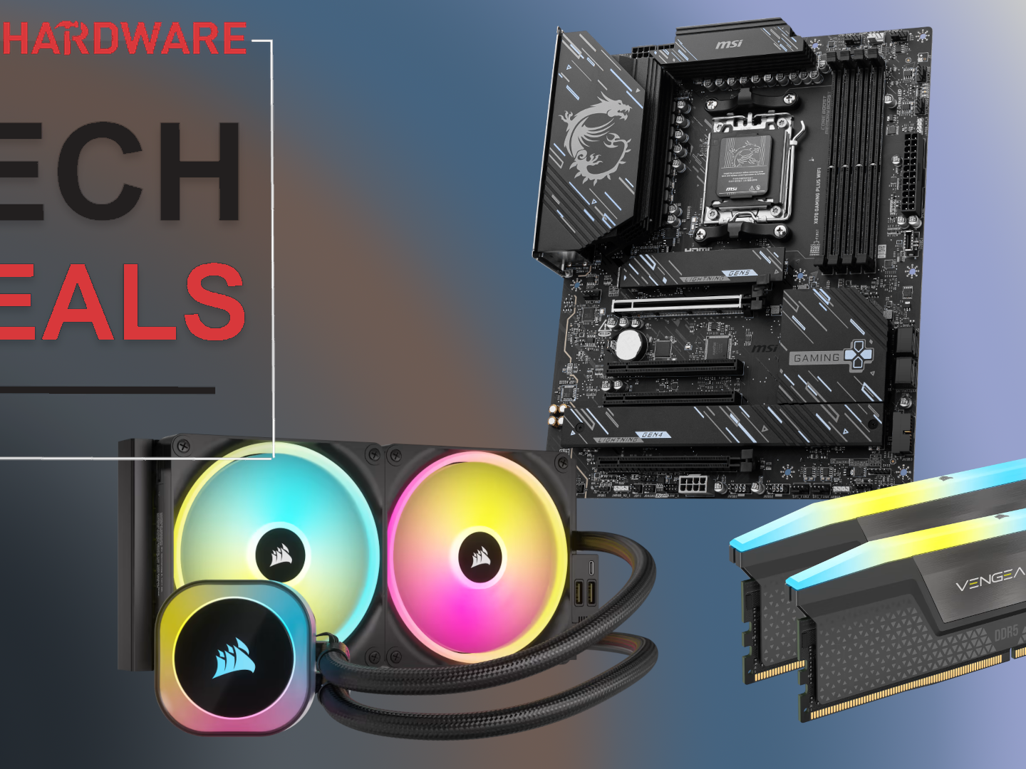 Get a free X870 motherboard and Corsair H115i RGB cooler with a