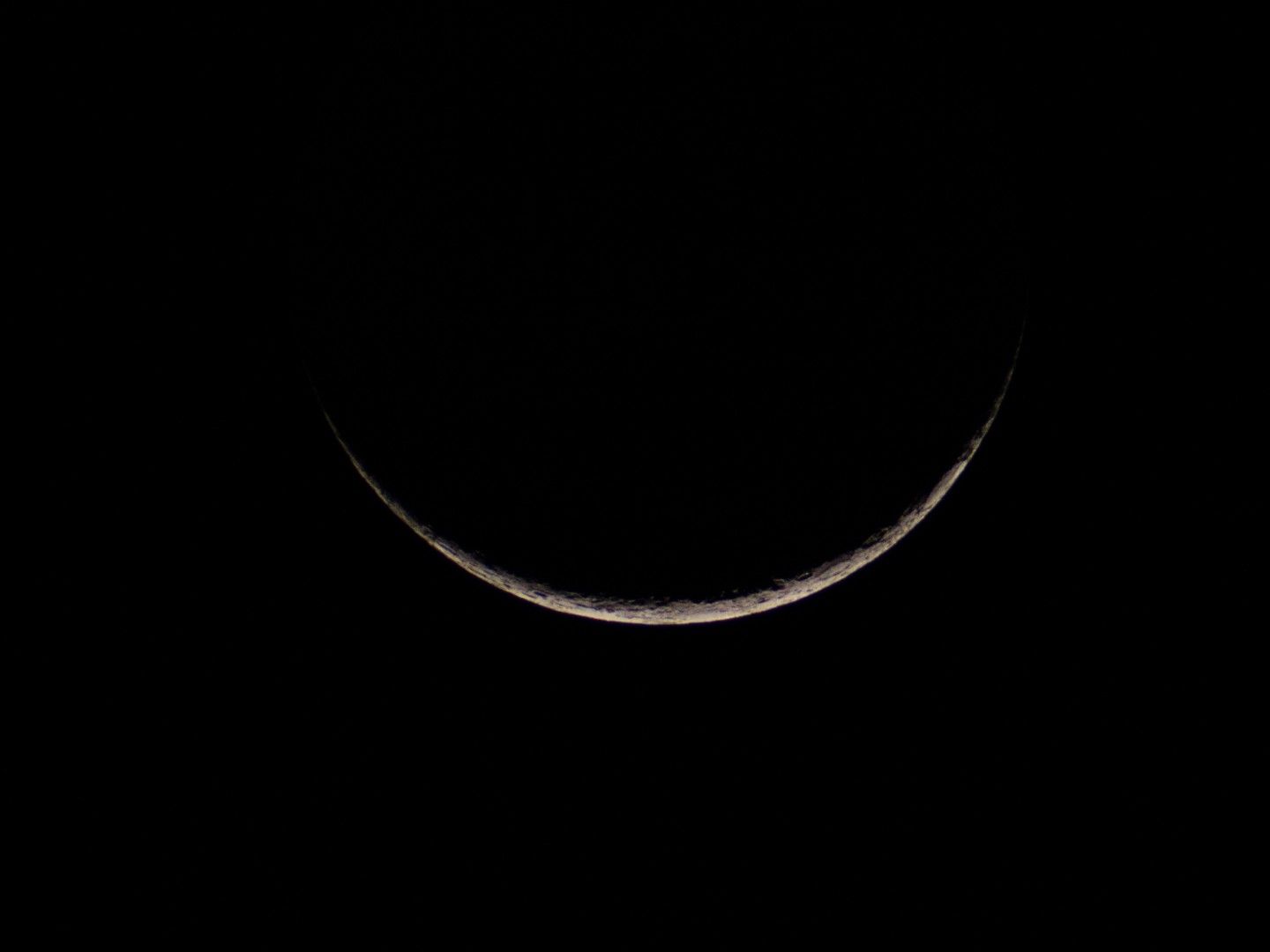 The moon will appear as a tiny sliver on April 20. Can you spot it