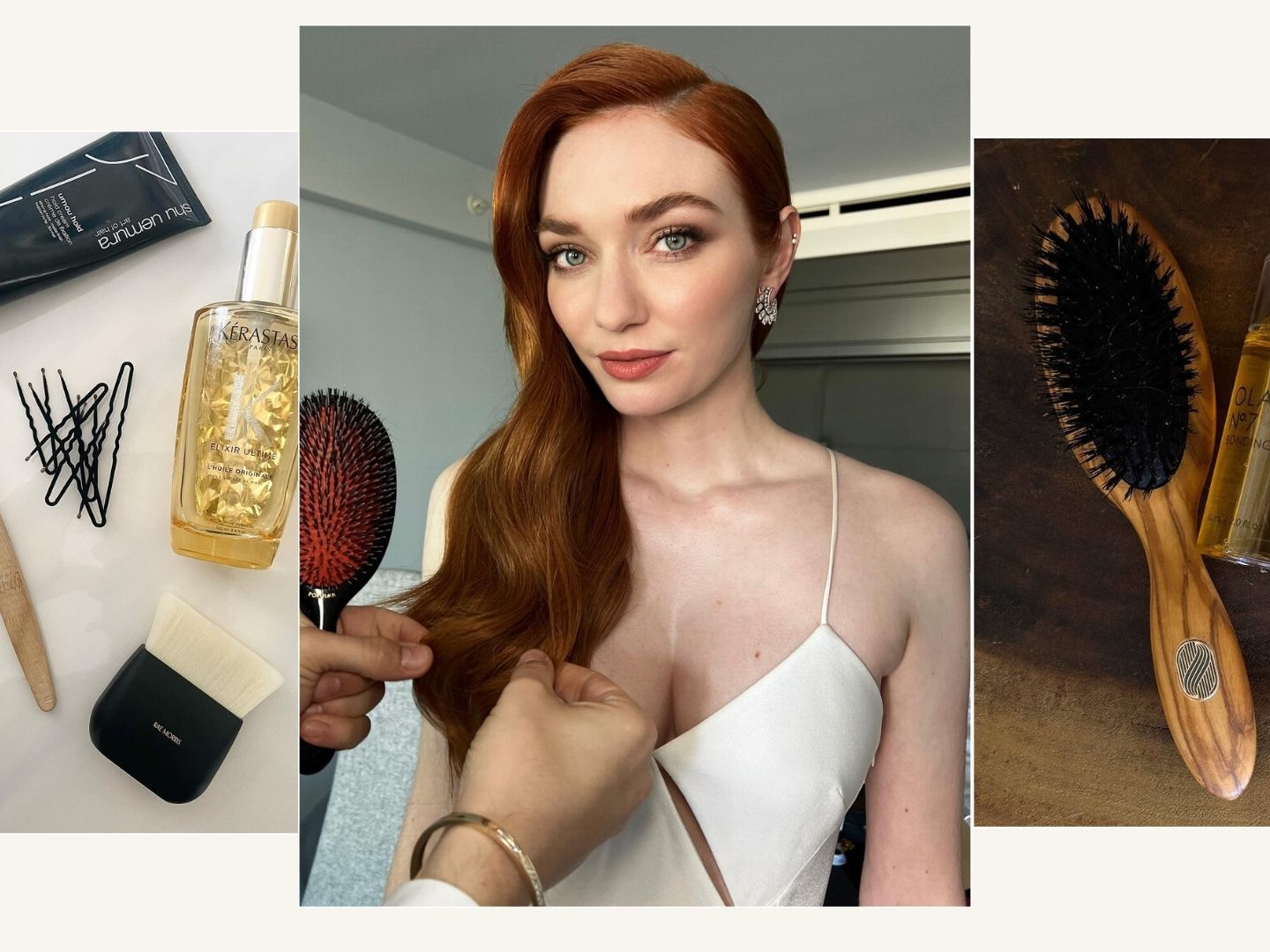 Promotional Kwik-Fix Folding Brush With Mirror - Custom Promotional Products