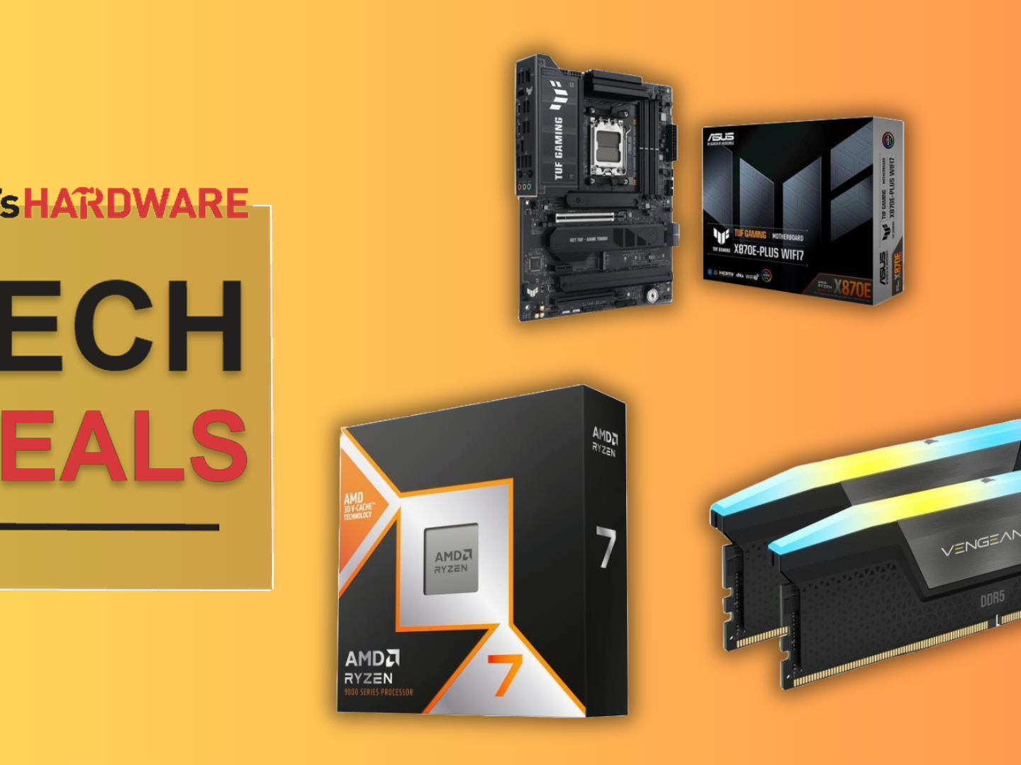 Score the AMD Ryzen 7 9800X3D with 32GB of fast DDR5 RAM and an