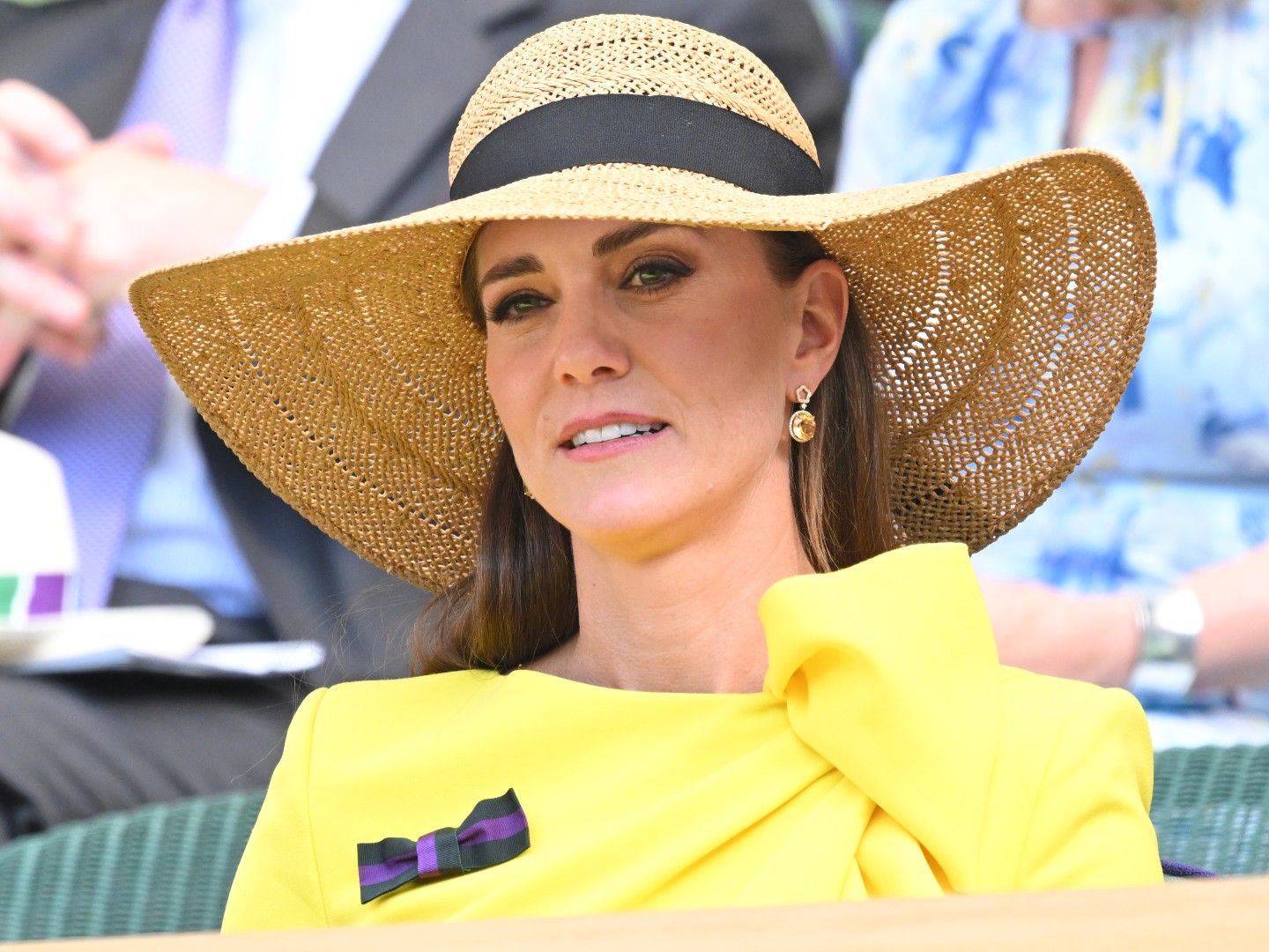 yellow kate middleton dress to Wimbledon 2018 Kate Middleton's Yellow Dress by