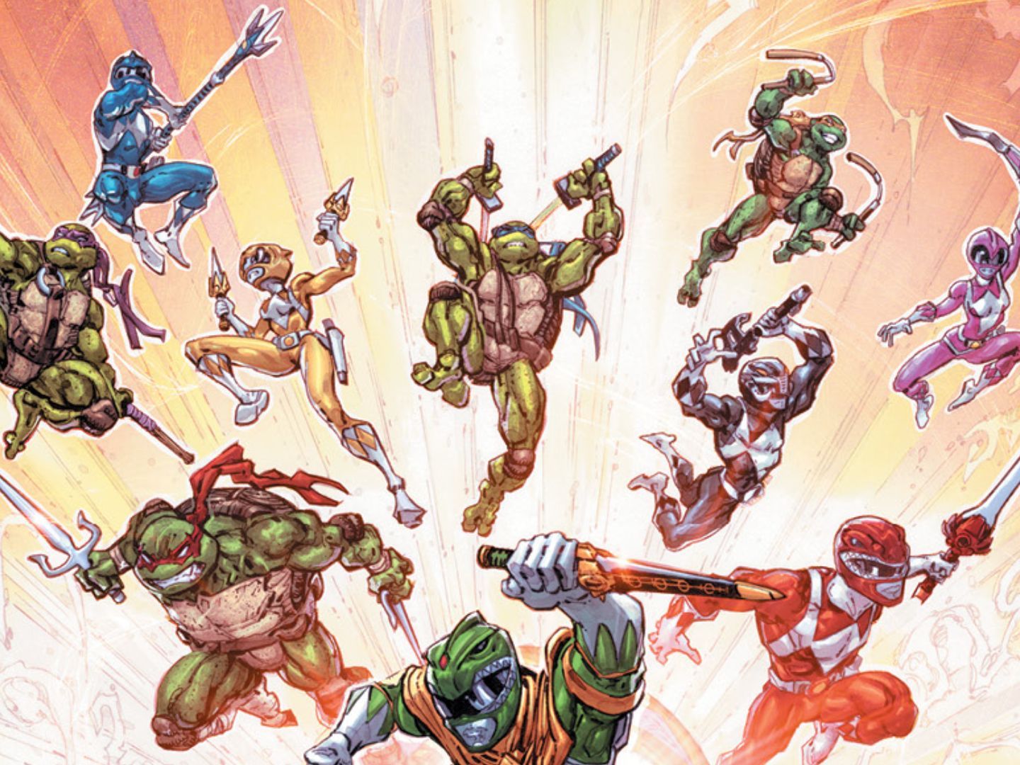 First look - Mighty Morphin' Power Rangers / Teenage Mutant Ninja