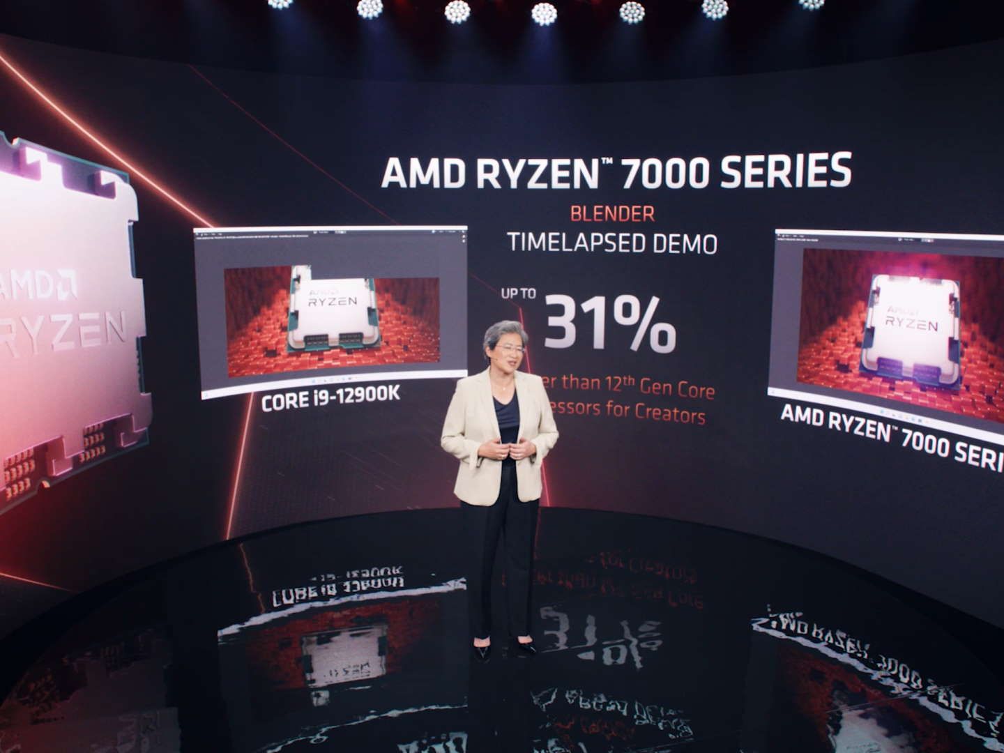 AMD demos an unreleased 5.5GHz Ryzen 7000 CPU smashing Intel's