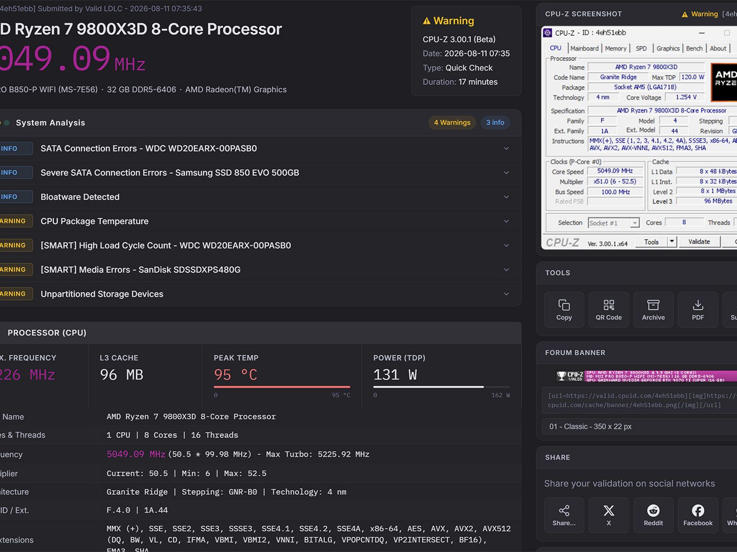 CPU-Z gets biggest update since 2001 with V3 — 100+ health checks