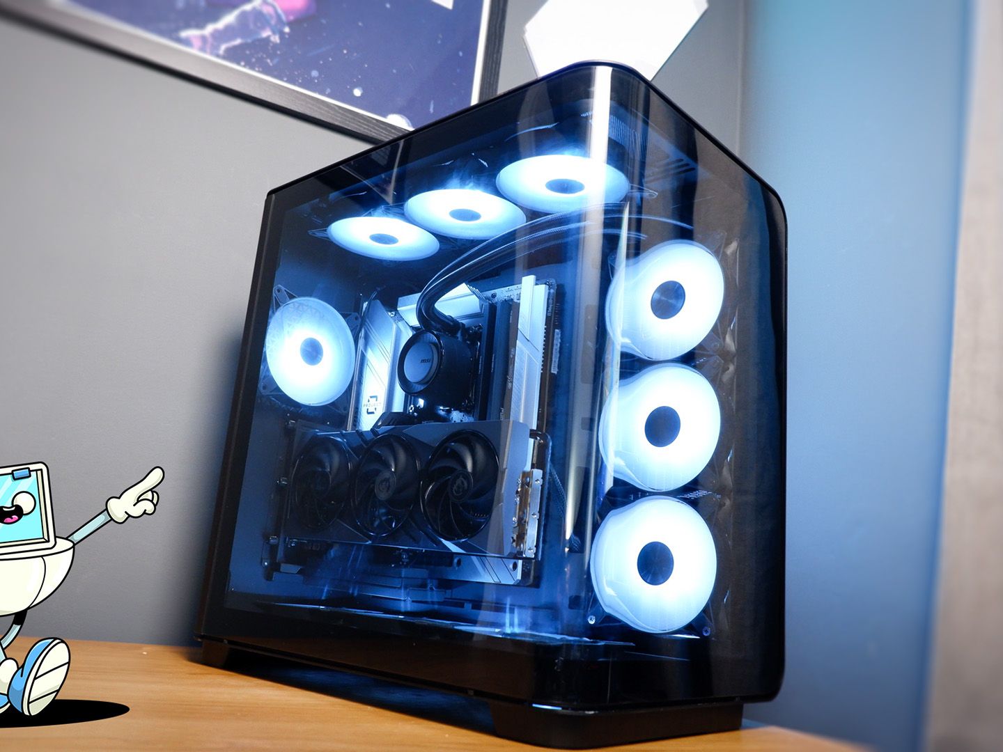 I built the mullet of gaming PCs with MSI's Project Zero 'Back
