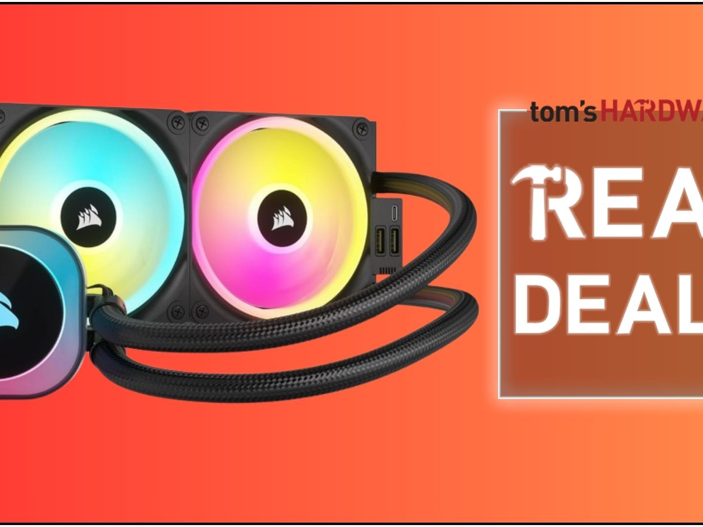 Corsair's H100i RGB 240mm AIO liquid CPU cooler with iCUE