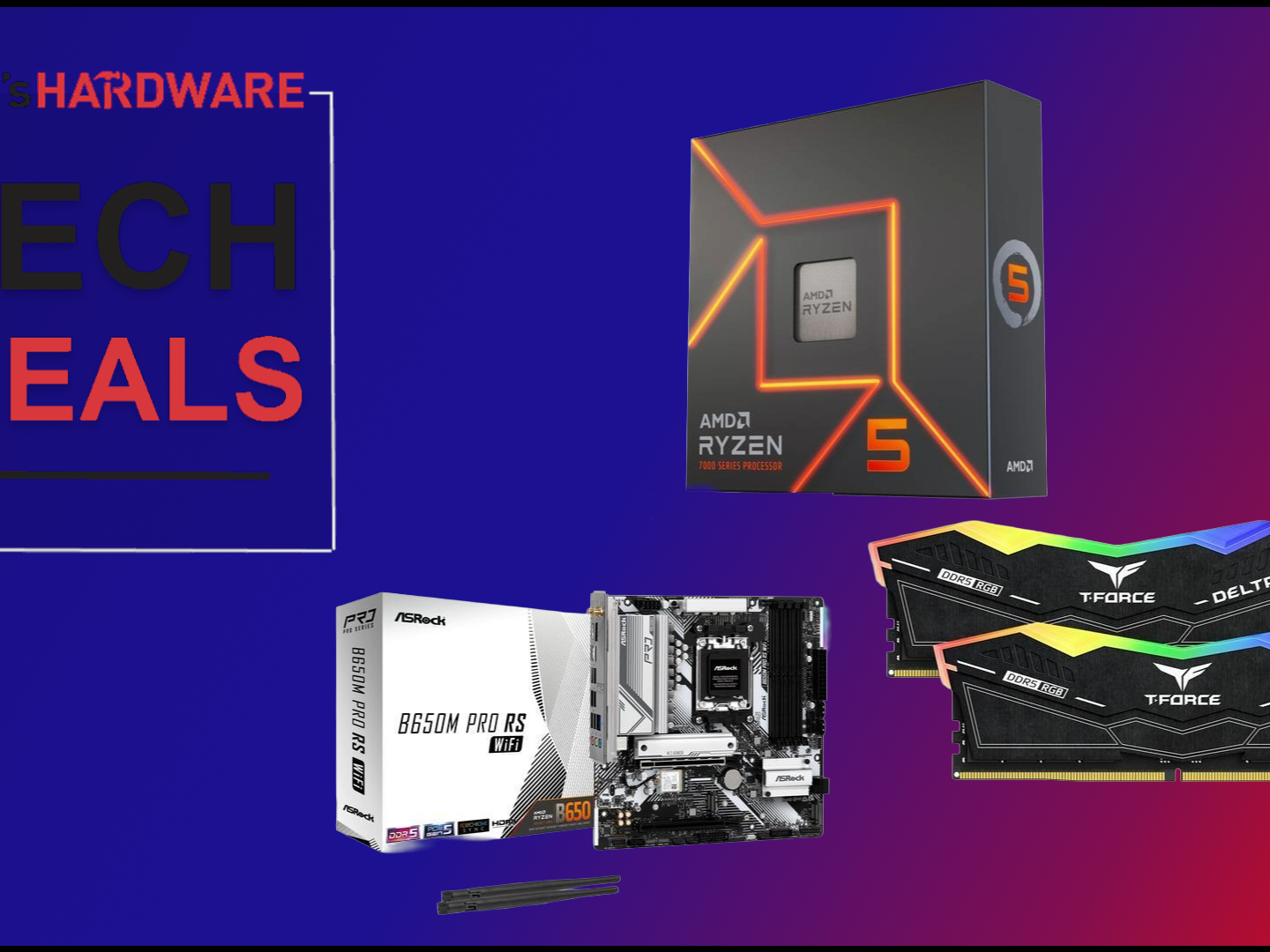 Get a DDR5 starter build with a Ryzen 5 7600X and ASRock B650M Pro